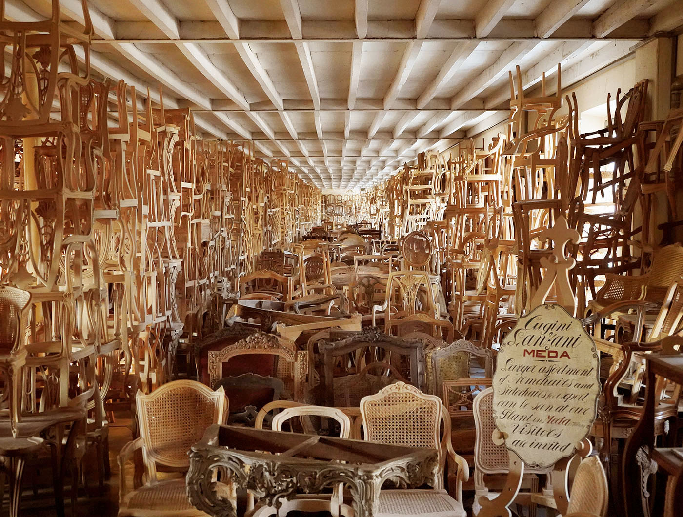 Cugini Lanzani antique chair museum, furniture private collection, classical archive | P.& G. Cugini Lanzani